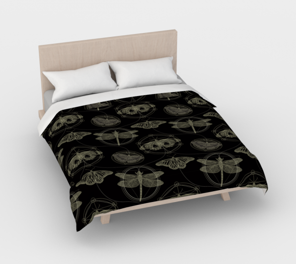winged things duvet cover